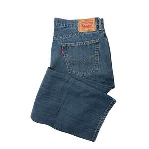 Levis 559 Relaxed Straight Denim Jeans Tag Sz 36x34 Measured Sz 36x30.5 Hemmed